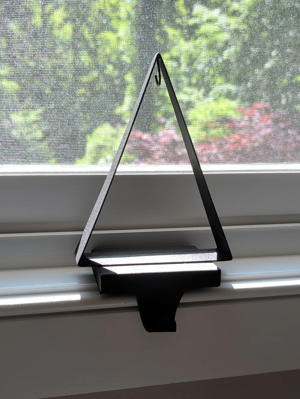 Set Of 4 Crate&Barrel Black Zinc Stocking Hook